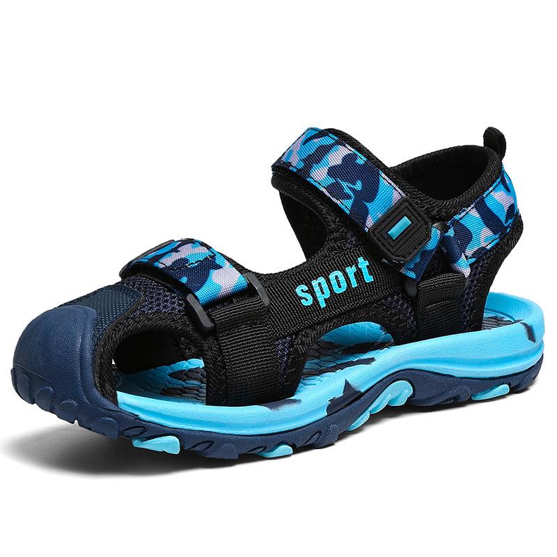 

Boys Summer Closed Toe Sandals Non Slip Soft Sole Trendy School Beach Shoes For Big Kids size 28