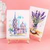 2-Pack Mini Wooden Easel With Canvas Set,Portable Desktop Art Easel Stand With Blank Canvas,For Acrylic,Watercolor,Oil Painting