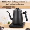 1000W Electric Kettle Household 304 Stainless Steel Coffee Pot Intelligent Temperature Regulation LED Display Safe Anti Scalding