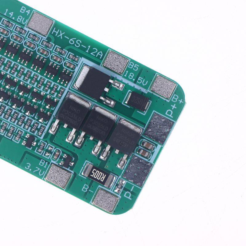 1Pcs 6-Pack 18650 Li-Ion Batteries Pcb Module For Diy Kits 6S 15A 24V Bms Protection Board