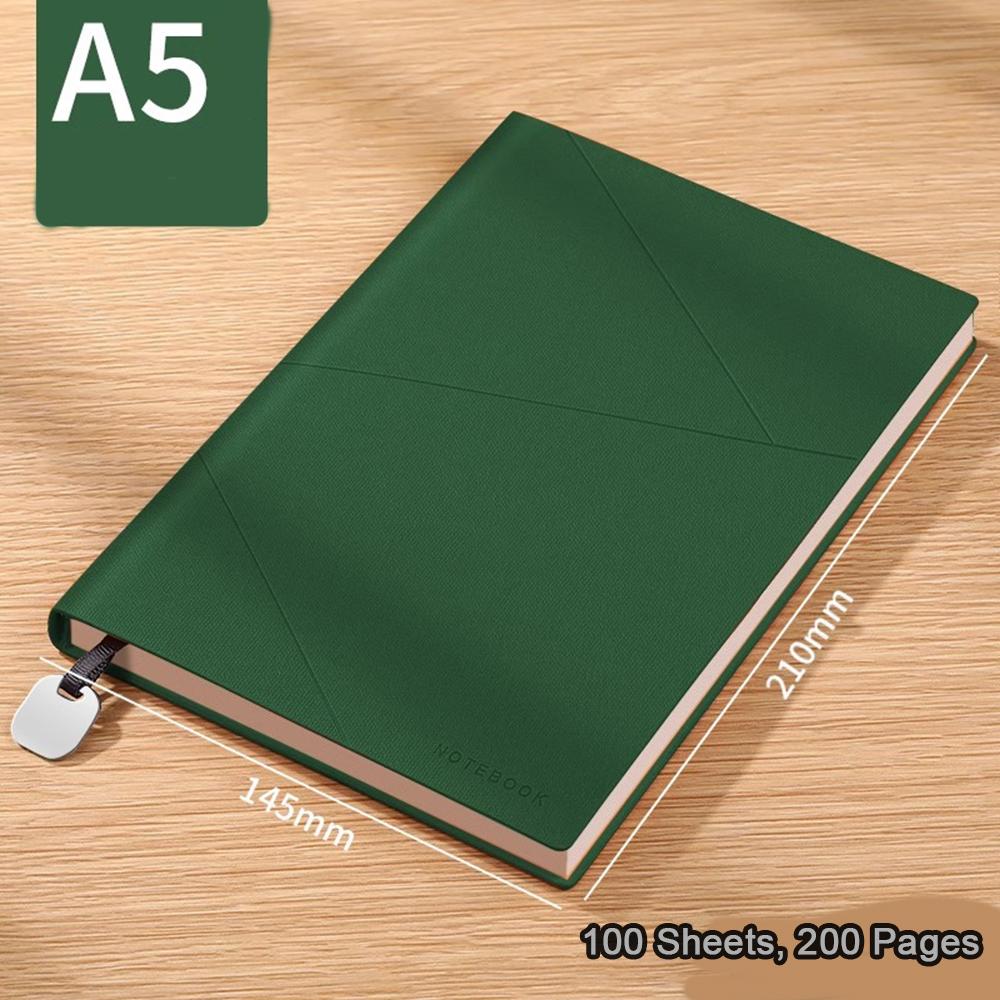 

Студенческий блокнот из мягкой кожи формата А5, записная книжка для деловых встреч, блокнот, офисная книга, дневник, может поставляться с подарочной коробкой A5 зелёный