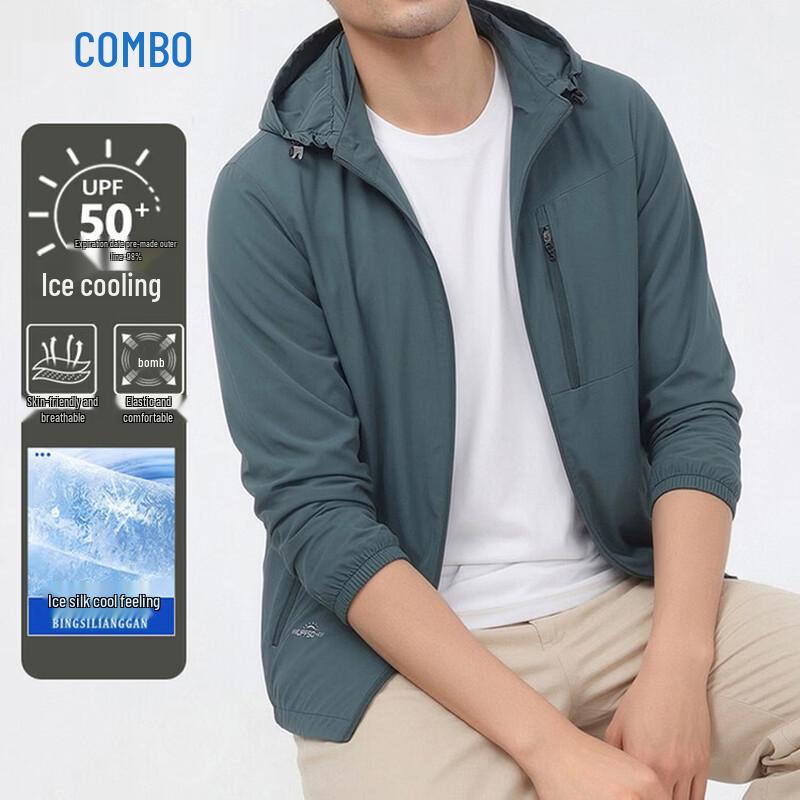 Kambor Men s UPF50+ Ice Silk Sun Protection Jacket 5XL