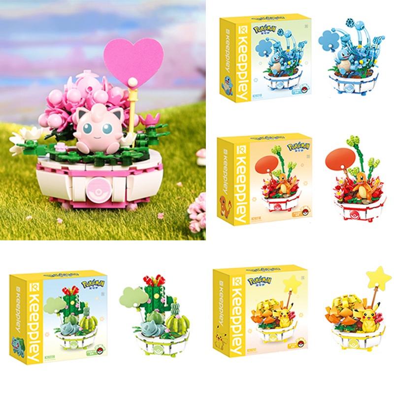 Assembly Puzzle Building Blocks Pikachu Charmander Toy Ornaments Gift