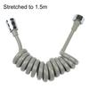 Home Shower Hose Tube Flexible Sprayer Spring Telephone Line Style Bathroom Pipe