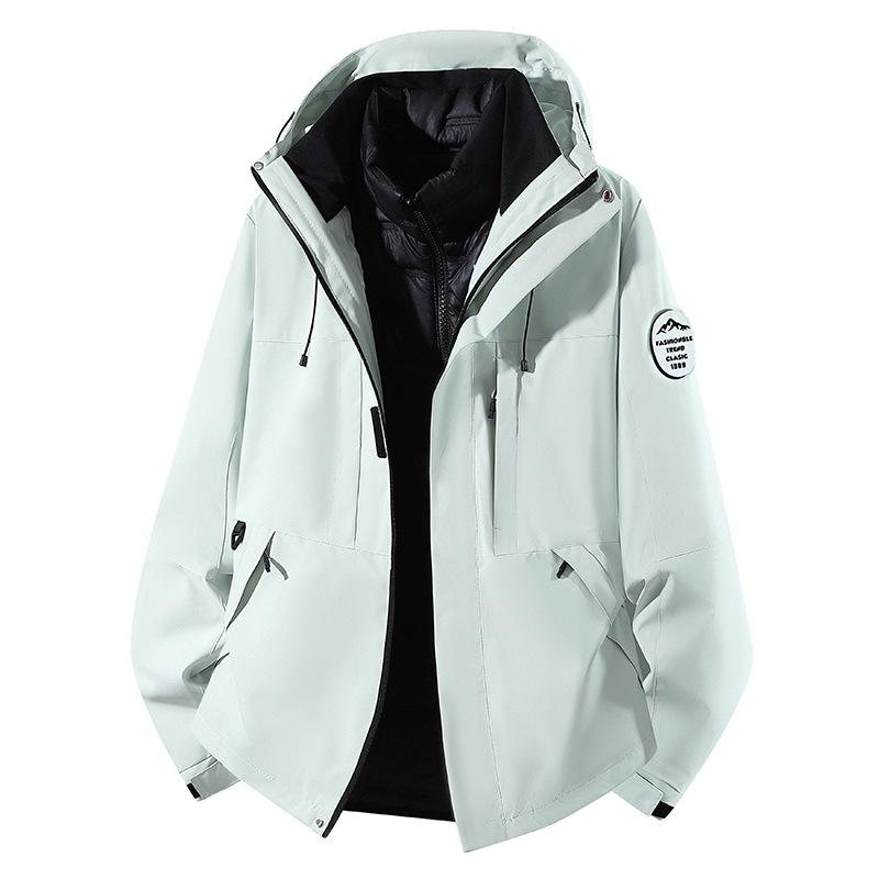 Unisex 3-in-1 Cotton Jacket Set: Windproof, Multi-Functional Climbing & Skiing Gear