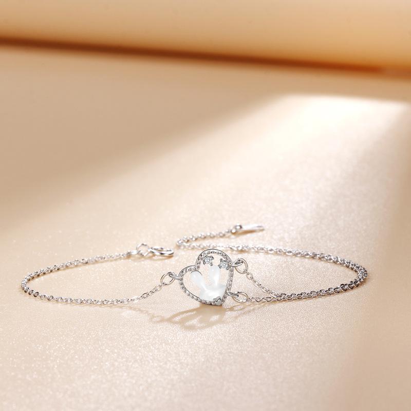 Love Rabbit Bracelet Female Creative Niche Design Double-layer Bracelet Heart-shaped Girl Heart Cute Jewelry