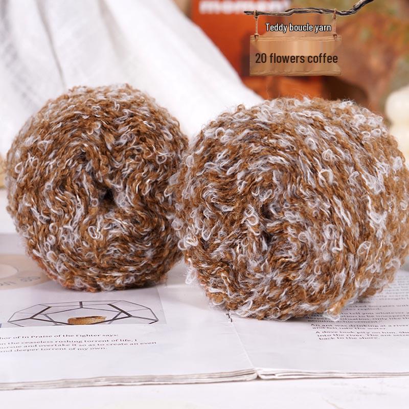 Colorful Loop Yarn Ball for Crochet & Knitting: Perfect for Handmade DIY Sweaters, Scarves, Dolls, & Small Projects.