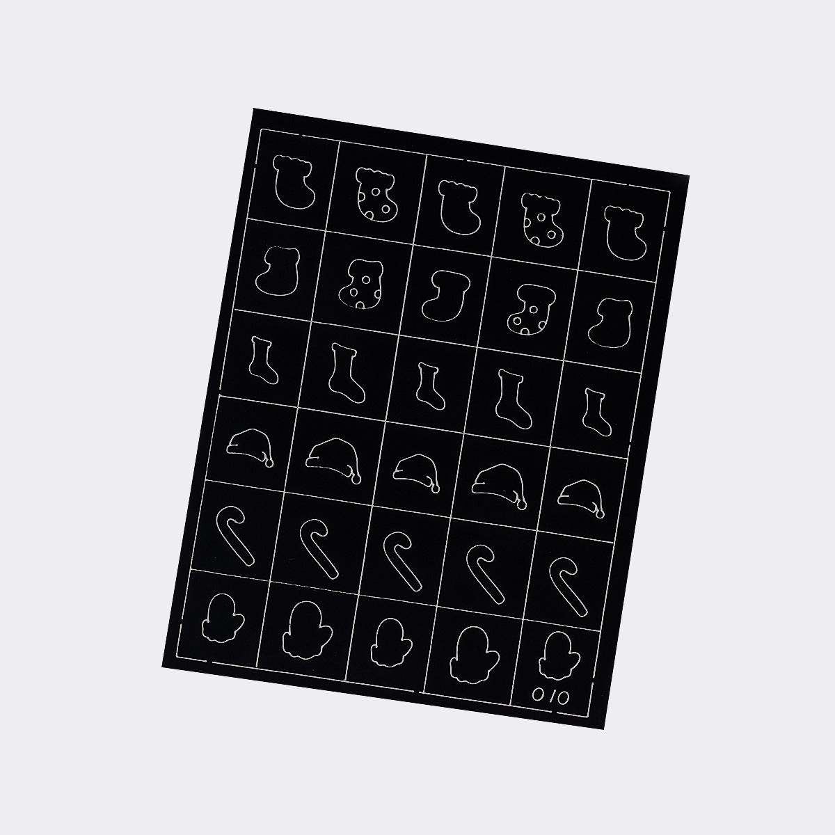 Nail Art Decals: Snowflake Stickers & Stencils for Dual-Use Painting