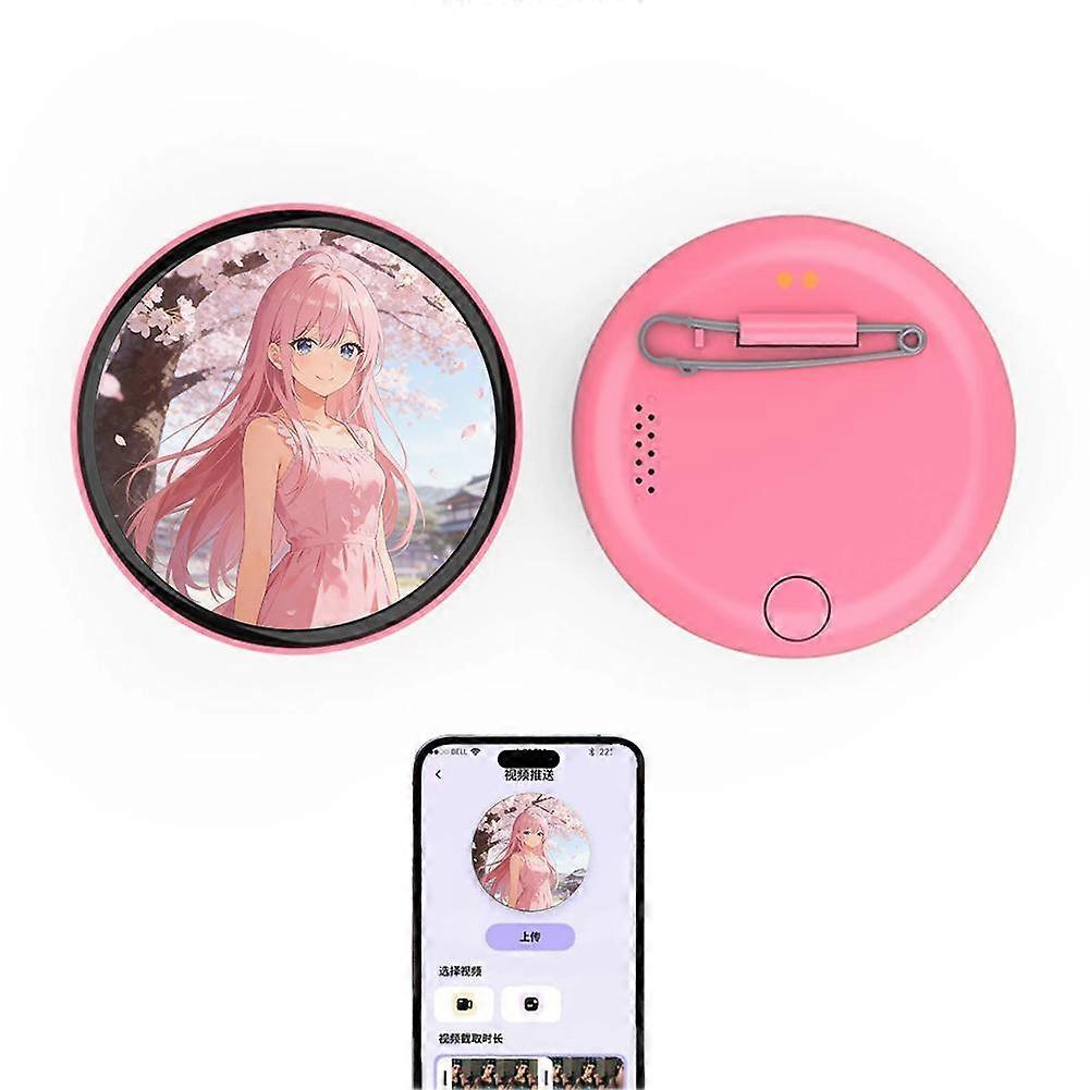 Electronic Display Badge Bluetooth Upload Video Image Touch Control
