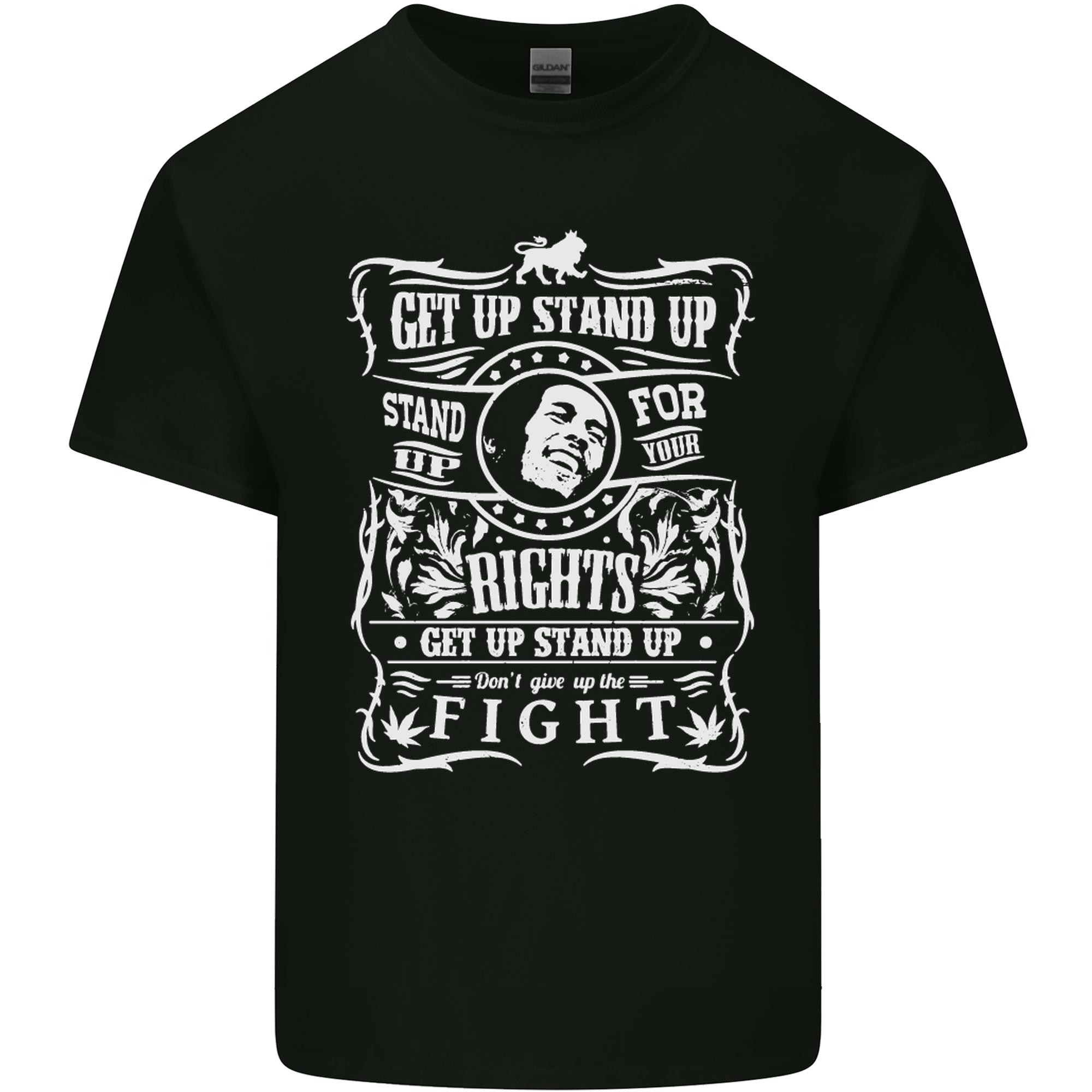 Get up Stand up Reggae Music Unisexs Light Cotton TShirt S