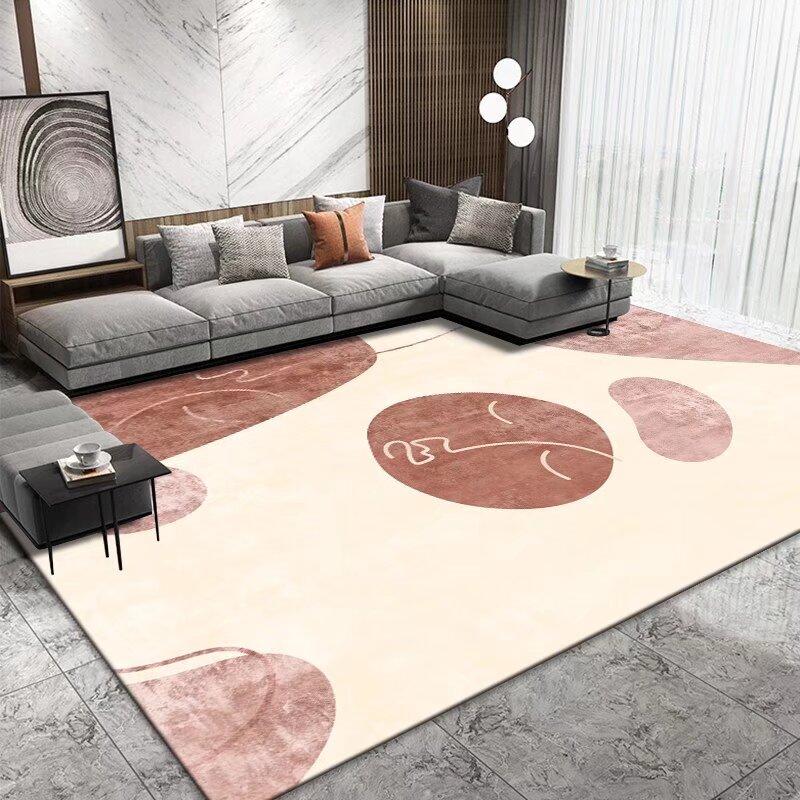 Light Luxury Geometric Large Carpets for Living Room Modern Decoration Home Bedroom Rug Soft Non-slip Coffee Tables Mat 200x300