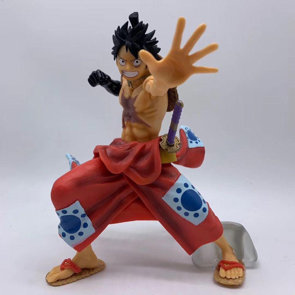 New One Piece And The Land Of Kimono Luffy Figurines Model Figurines Accessories Birthday Gifts Creative Anime Toys