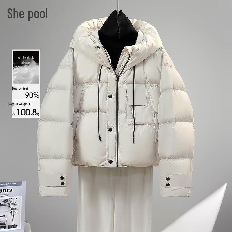 

Women s Hooded 90% Down Short Puffer Jacket L