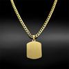 Collier Pendentif Médaille Islam Allah Coran en Acier Inoxydable pour Femmes Hommes Chaîne Dorée Bijoux Arabes Géométriques Fête