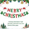 Christmas Theme Jewelry Store Decoration: Felt Garland & Tree Banner for Wall