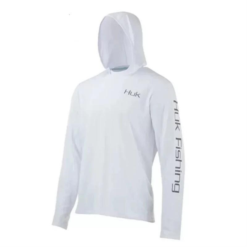 Lightweight Hooded Fishing Shirt Quick Dry UV Protection Breathable Long Sleeve Outdoor Angling Summer Fall
