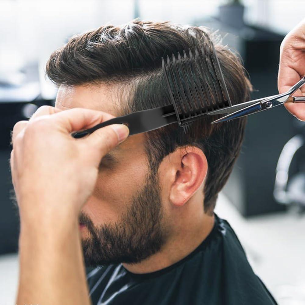 Herren Trimm- und Schiebekamm Handgehalten Friseursalon Spezifisch Schneidebereich Kamm Stylingkamm Doppelzweck Haarstyling-Werkzeuge