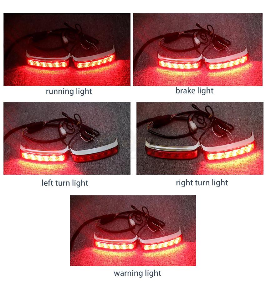 Motorcycle Led SaddleBag Turn Lamp Light Run Brake Light For Harley Touring Street Glide FLHR CVO Limited 2014-2022 Road King