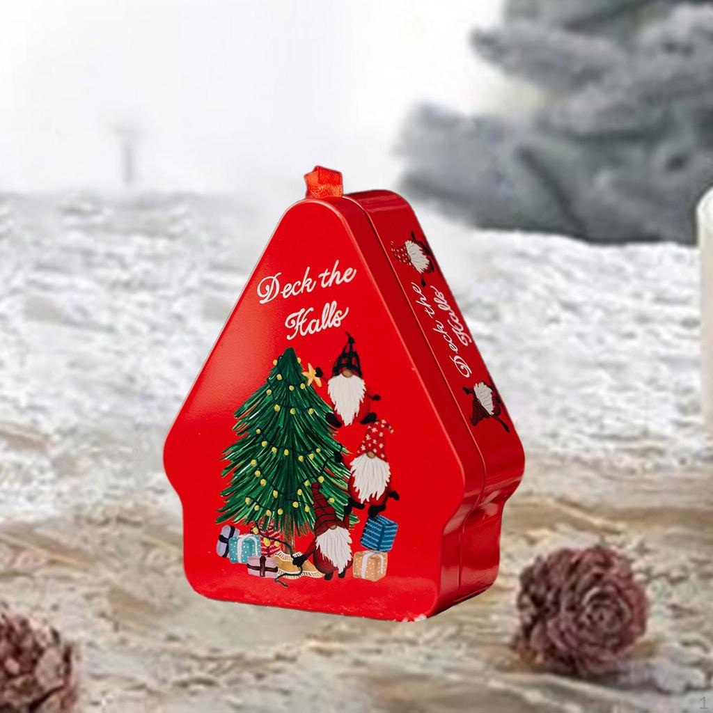 Christmas Candy Box Biscuit Can Gifts Packaging Gift Container