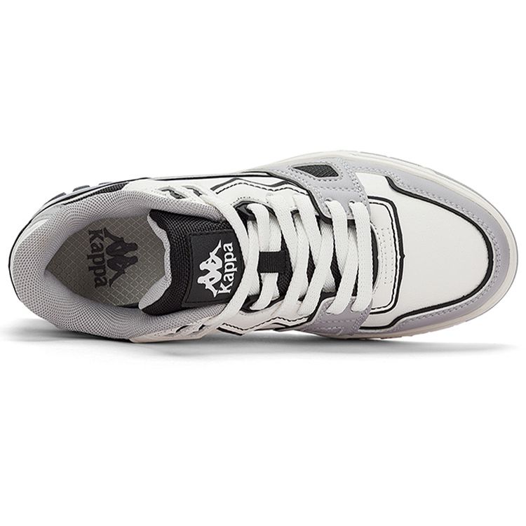 Kappa Low-Top Skate Shoes Unisex Sneakers White Gray Black K0DW5CS31-012
