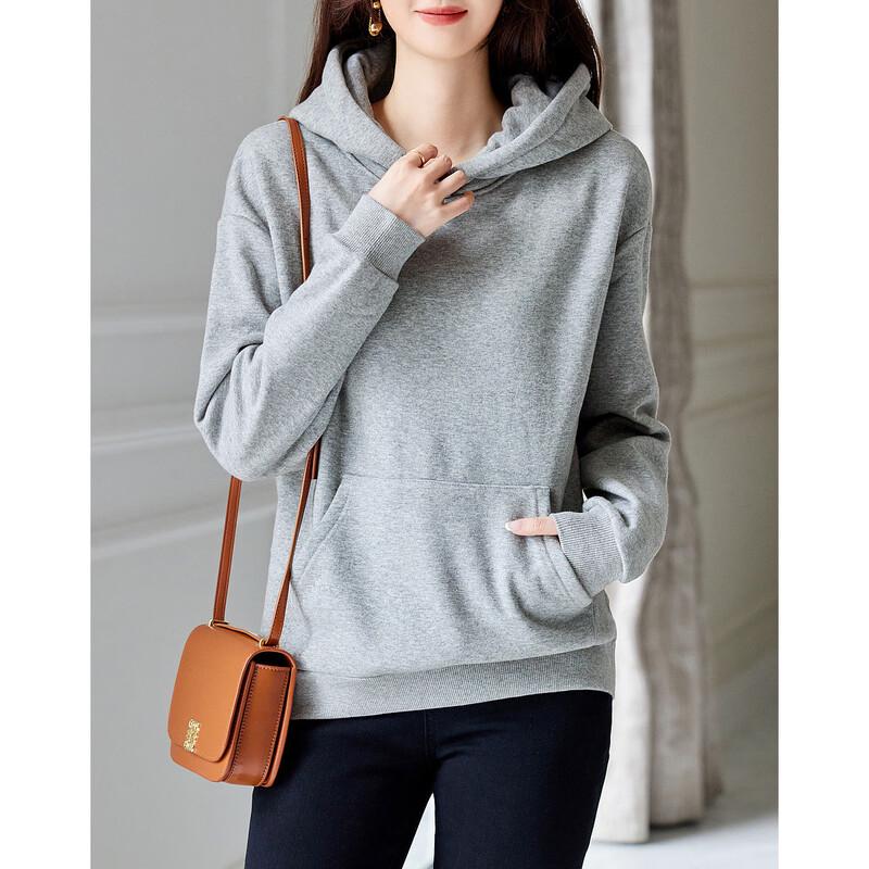 Demana Damen Fleecegefütterter Kapuzenpullover