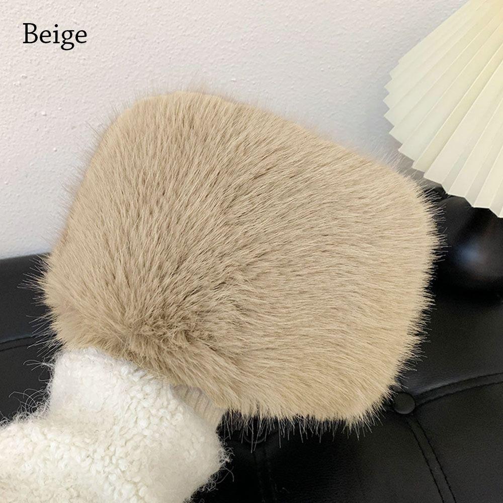 Căciulă de Pescar Călduță Căciulă de soare din blană artificială Căciulă de găleată de pluș pentru exterior Femei