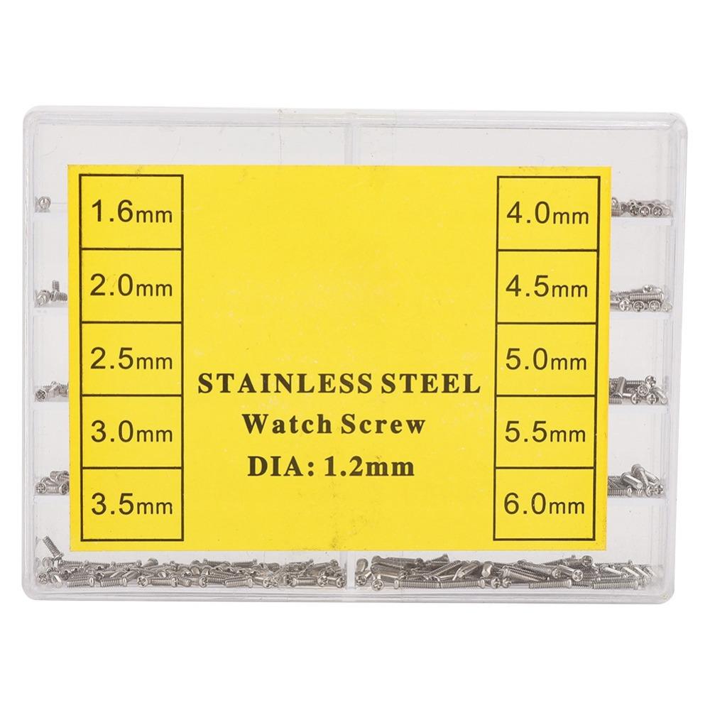 Cross Head Watch Screw 1.6-6.0mm Size Watch Back Screw Stainless Steel Screw  Eyeglass Repair