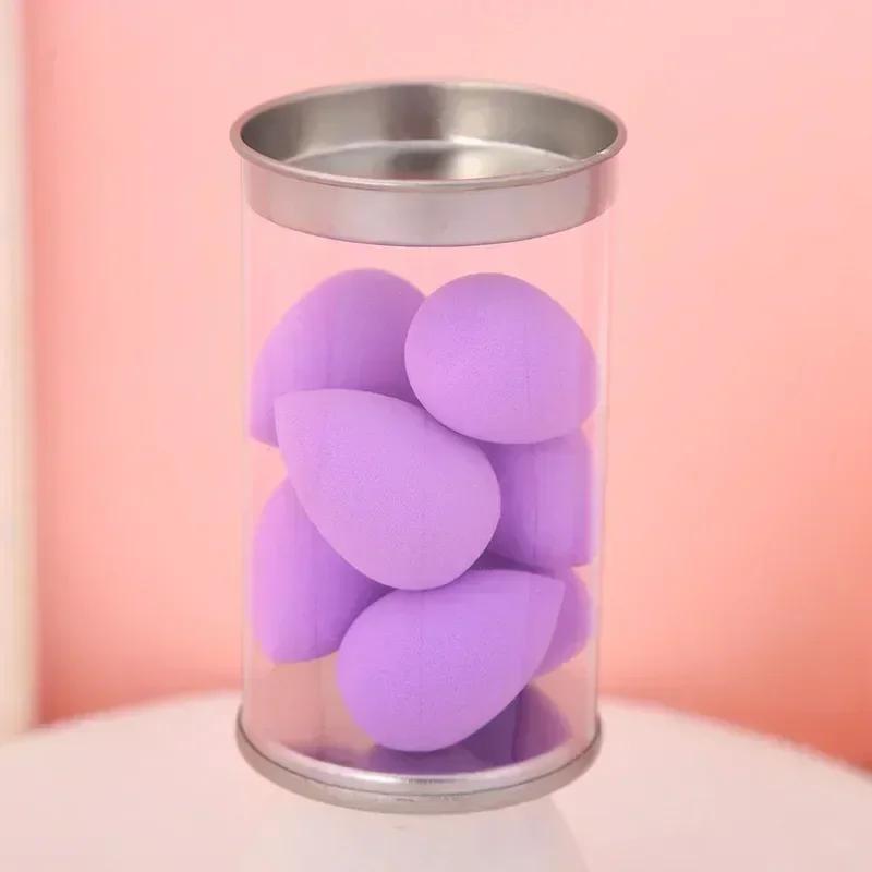 6/7 SZT. Mini Gąbka do Makijażu na Mokro i na Sucho Miękki Puder do Pudru do Cieni do Powiek Korektor Narzędzie do Blendowania Makijażu z Pudełkiem Akcesoria do Makijażu