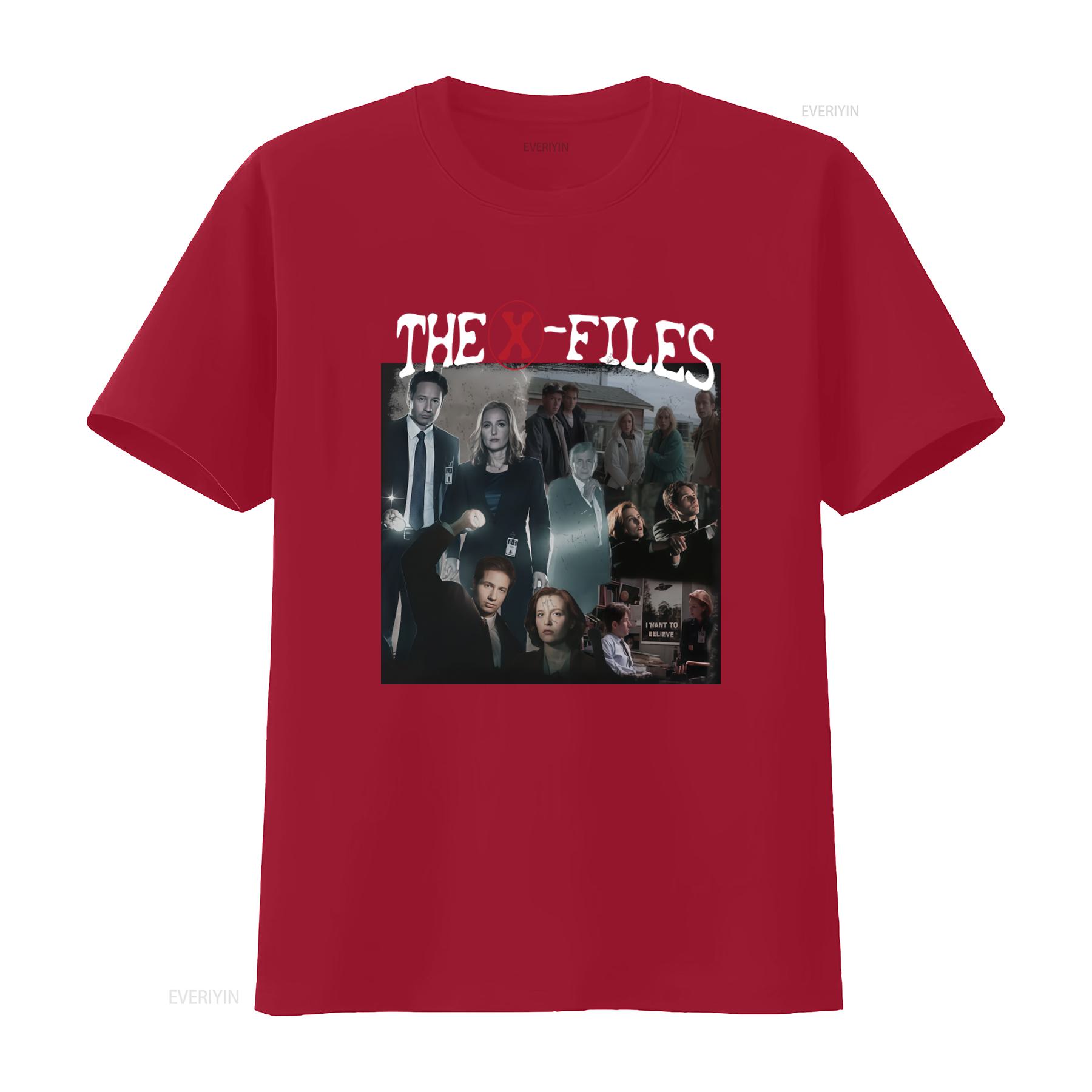 

The X Files Vintage Bootleg T Shirt with Dana Scully and Fox Mulder Print vintage Washed Versatile Soft Stretched Unisex S