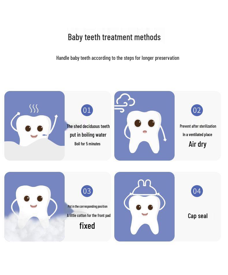 Children's Tooth Storage & Keepsake Box: Boy/Girl Baby Tooth Collection