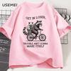 Get in Loser T Shirt Funny Raccoon Graphic T Shirts Cotton Short Sleeve Printed Casual Loose Oversize Cotton Clothing Tops