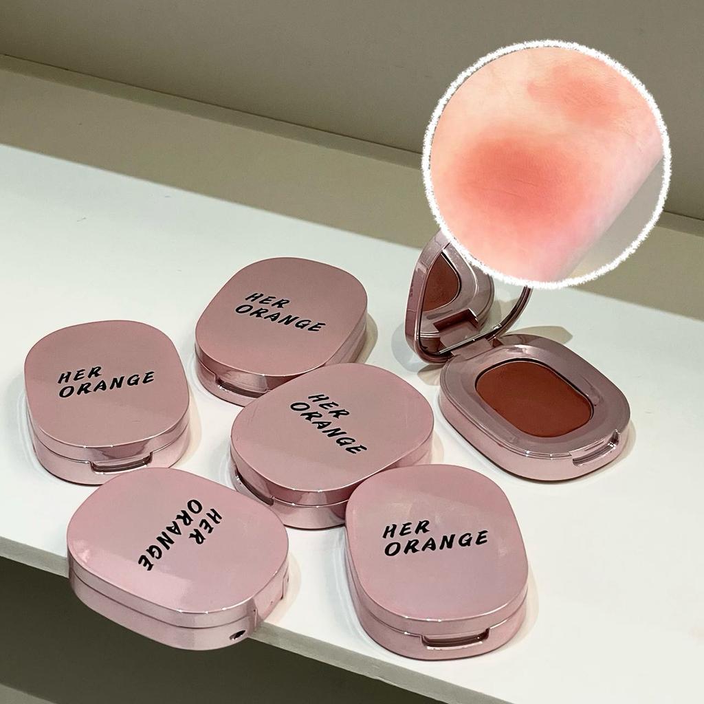 Herorange Silky Satin Multi-Use Cream, Delicate Texture, Long-Lasting, Non-Smudging, Three-In-One for Lips, Cheeks, and Eyes, Suitable for All Skin