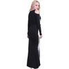 Sexy Women‘s Halloween Skeleton Print Black Dress Costume