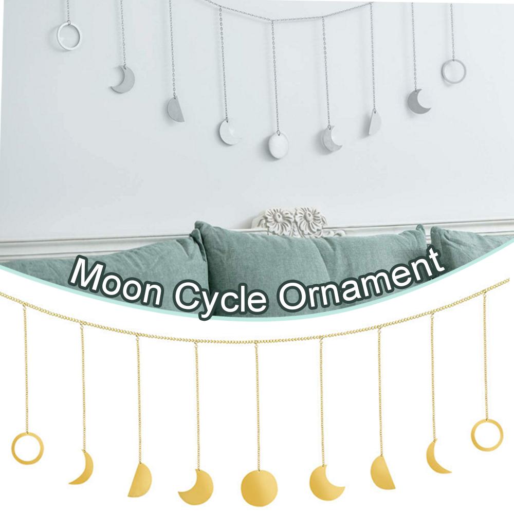 Moon Shining Phase Garland Decoration Chains Gold Wall Hanging Ornaments Convenient Apartment Background Wall Decoration