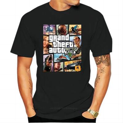 GTA V Collage Game Art T-Shirt