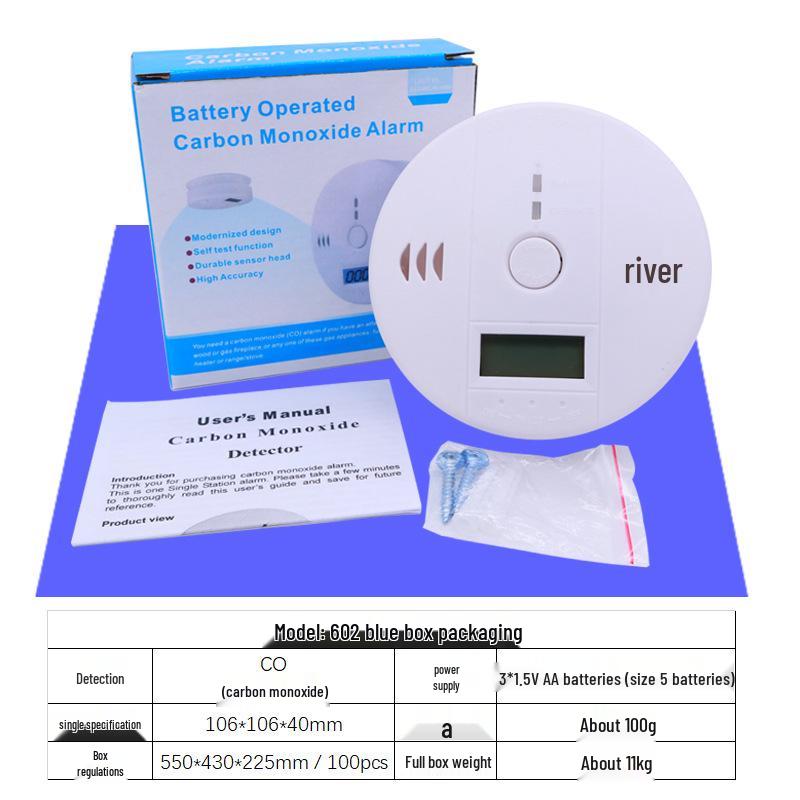 Carbon Monoxide Alarm with LCD Display - Home Gas Detector
