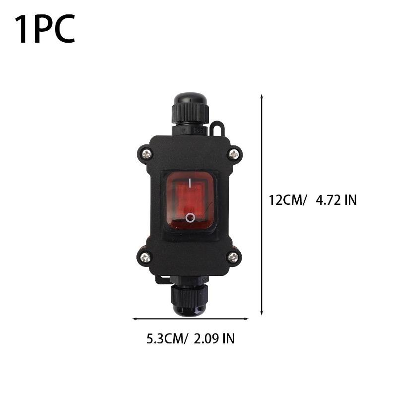 Waterproof Marine Boat Rocker Switch 20/30A 12V DC ON OFF LED Heavy Duty Switch Modified for Boat Car RV Marine Switch Panel