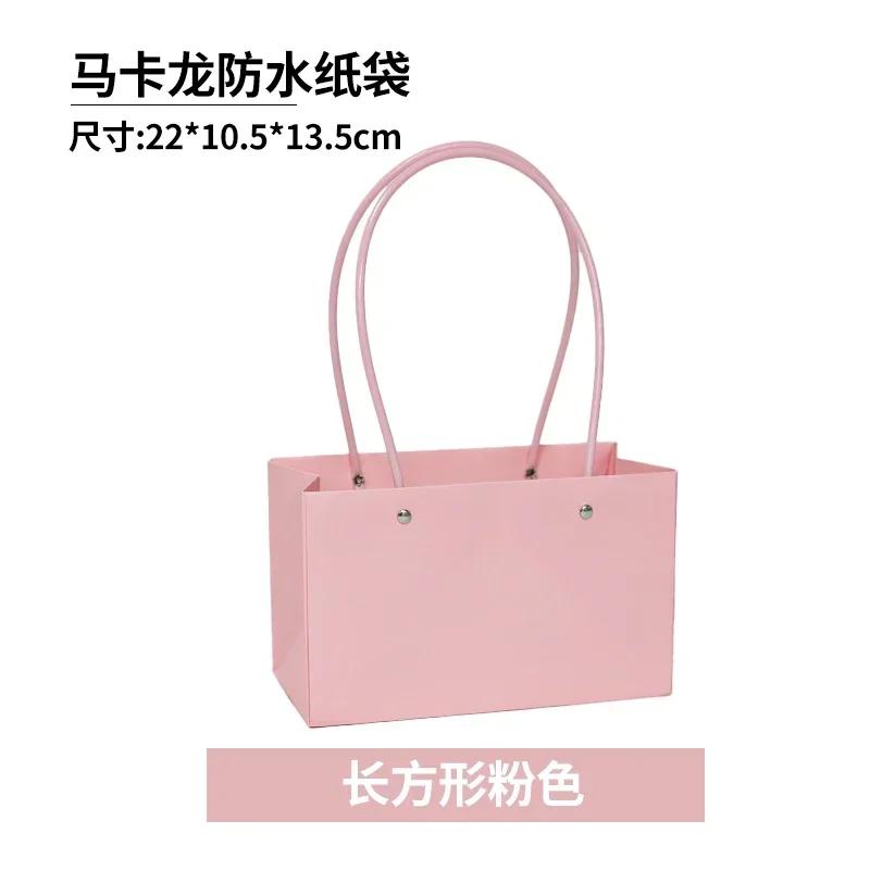 Festa de Casamento Rosa Flor Caixa de Presente Buquês de Flores Embalagem Caixa de Papel Sacola de Transporte Cesta de Armazenamento Dia dos Namorados Aniversário 10 PEÇAS