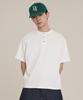 SUPERSUB 10S Heavyweight Crop Henley Neck Short Sleeve Tee - Black