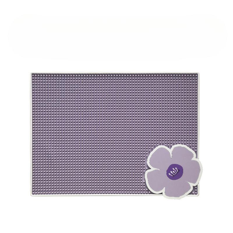 Silicone Water-draining and Heat-insulating Pad, Kitchen and Dining Table Anti-slip Cup and Bowl Pad, Wine Glass Water-filtering Pad