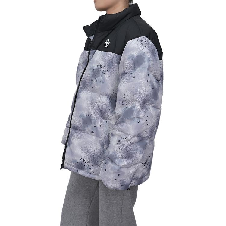 Vans Stand Collar Zipper Gray Duck Down Jacket Men Jackets VN000W55YC9