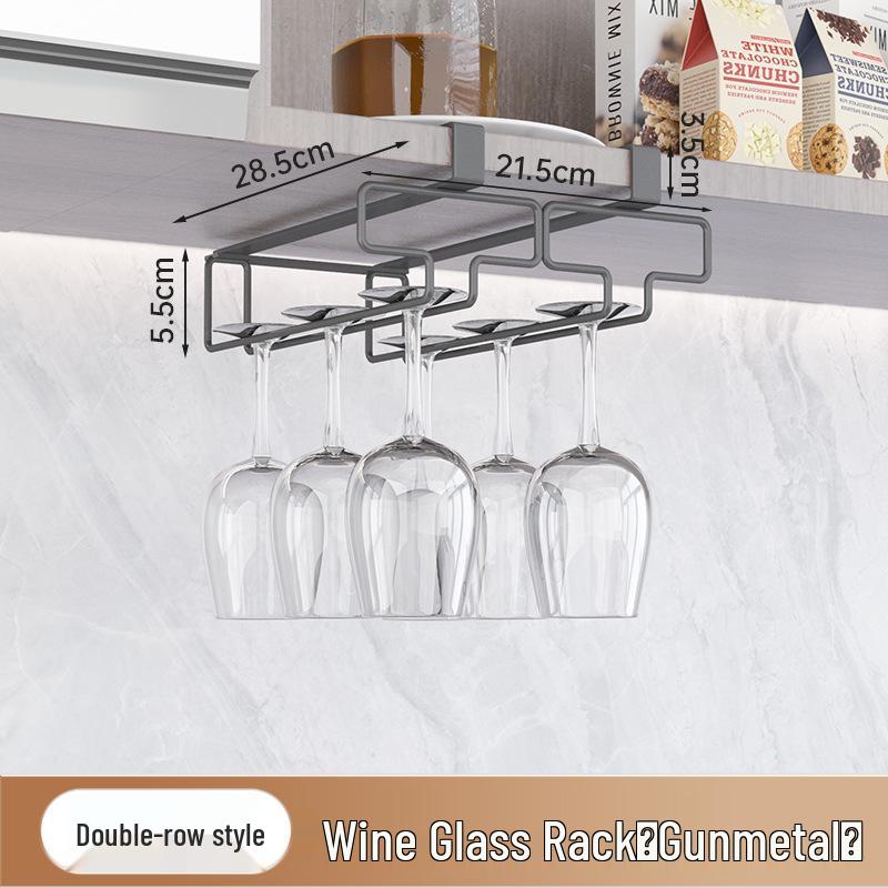 Multifunctional Under-Cabinet Storage Rack with Hooks for Pot Lids and Cutting Boards