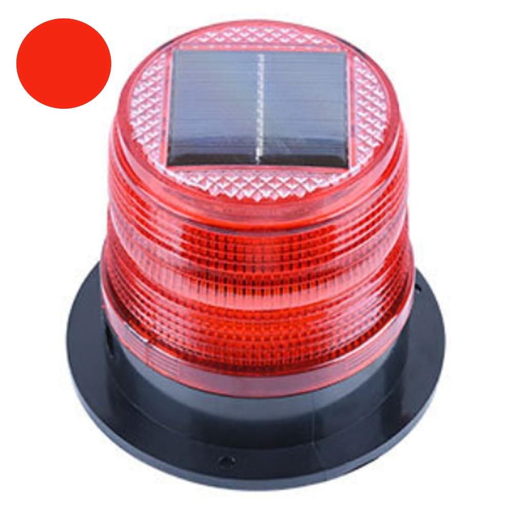 Solar LED Strobe Warning Light Police Flasher LED Stroboscopes Solar Powered Rescue Car Emergency Roof Lights with Magnet Base