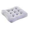 Square Seat Cushion 16x16 Inches Solid Color Stuffed Chair Pad Velvet Thick Seat Cushion for Dining Chair Floor Home Office