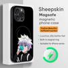 White Hot K-KilluAS Zol-dy-ck Phone Case For iPhone 17 16 15 14 13 12 11 Plus Pro Max  High-end Luxury Magsafe Sheepskin