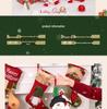 Three-Dimensional Cartoon Christmas Stockings with Decorative Pockets.