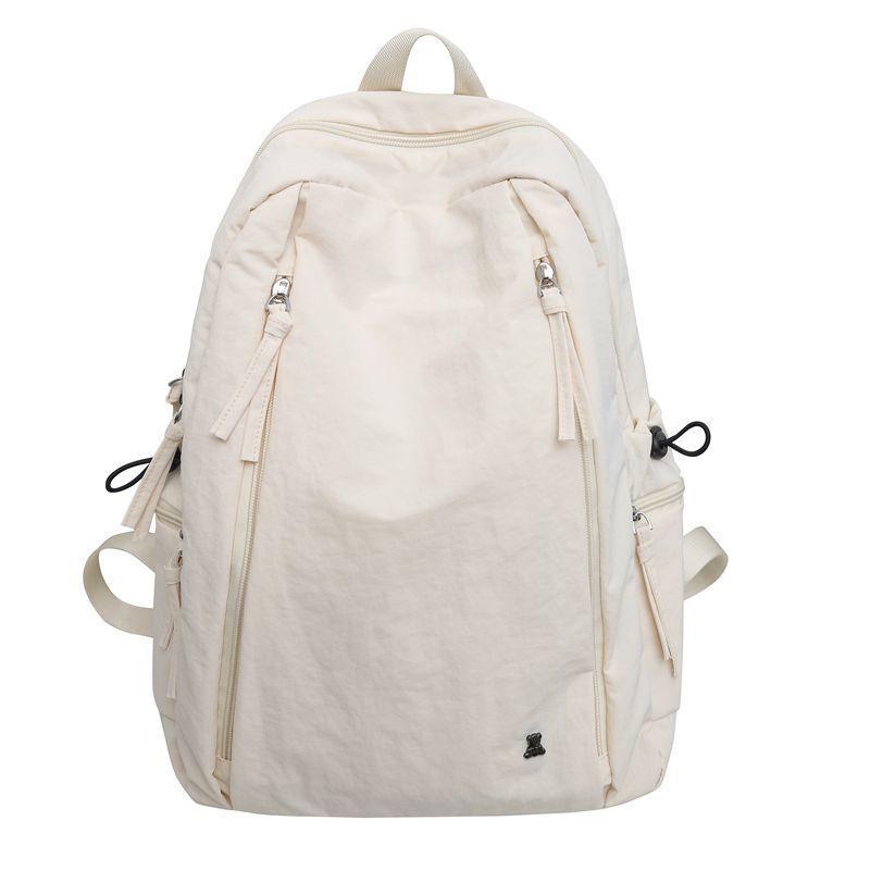 

Nylon new lightweight and versatile travel schoolbag student large-capacity Japanese backpack casual ins backpack going out default белый