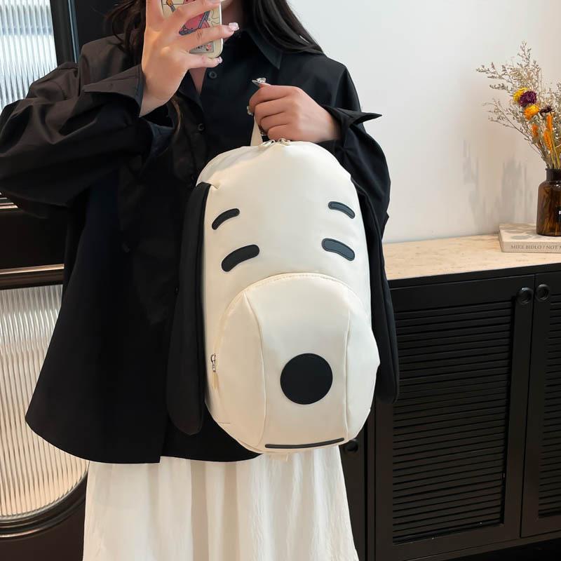 Trendy Large-capacity Casual Versatile Travel Dog Backpack High-quality Cute Puppy Shape Fashion Oxford Shoulder Bag KTY