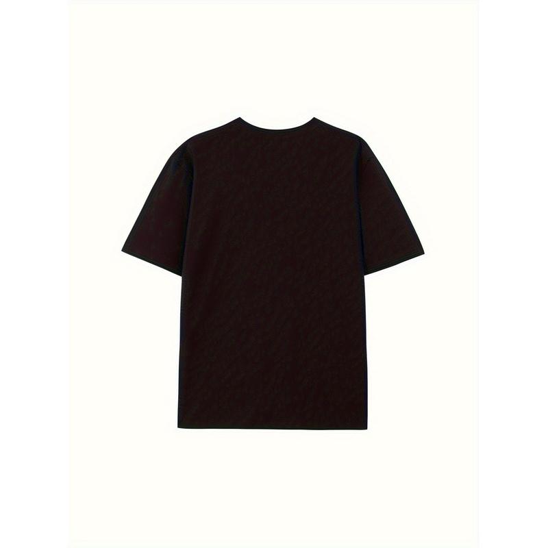 Men'S Relaxed Fit T-Shirt Featuring a Detailed Wolf And Celtic Knot Graphic, a Black Casual Tee Suitable for Year-Round Use, Available In Sizes S To