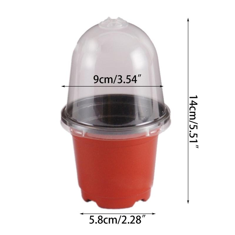 5/10/15/20Pcs Plastic Nursery  Starting Pots Flower Plant Container